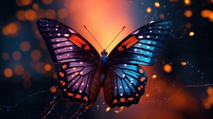 Draw a picture of a butterfly for me beautiful image Ai generated art - obrazy, fototapety, plakaty