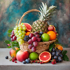 fruits and vegetables,fruit, food, pineapple, apple, fresh, orange, isolated, 