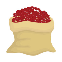 red bean bag illustration