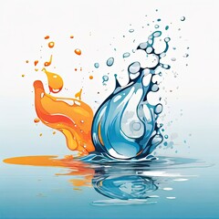 Obraz premium splash of water