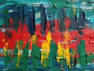 Colorful abstract background of paint brushstrokes
