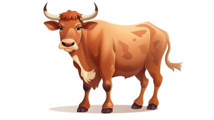 Taurus the bull is like a graceful winged hoofed horse Ai generated art