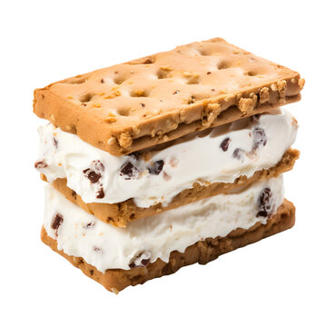 Ice Cream Sandwich on transparent background PNG image