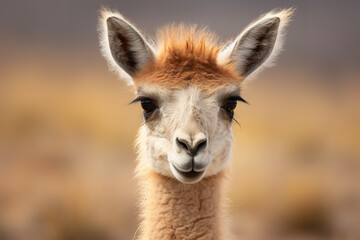 Obraz premium a young vicuña