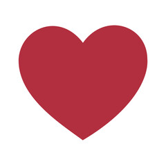 Red heart icon vector
