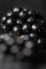  Blackberry macro closeup details