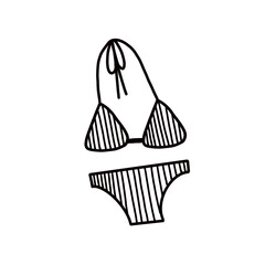 hand drawn illustration of a sketch of a brush