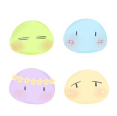Dango Daikazoku Cute Hand Drawn Illustration Warm Pastel