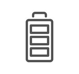 Batteries related icon outline and linear symbol.	
