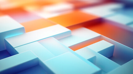 Naklejka premium abstract 3d vivid geometric blocks background