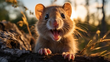 Small Rodent with Large Teeth