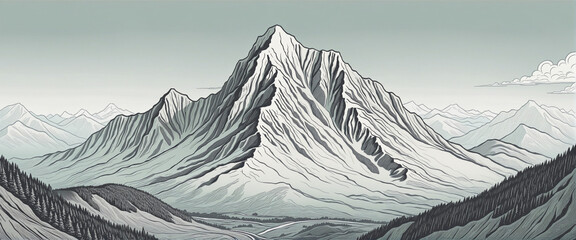 Contemporary Aesthetic Landscapes for Print, Poster, Cover, and Banner.