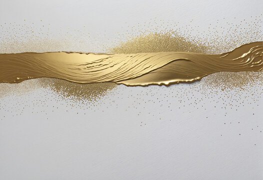 Japanese Gold and White Brushstroke Patterns for Web Design