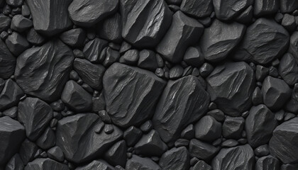 Luxurious Black Lava Rock Texture Background with Dragon Stone Pattern