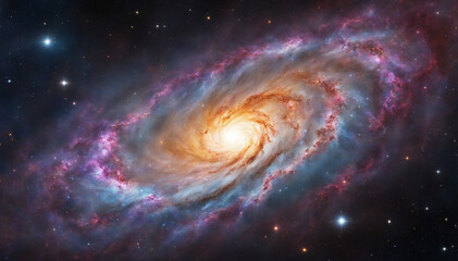 Starry Night Sky. Universe Exploration and Astronomy. Supernova Desktop Background.