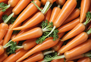 Carrot Pile on White Background.