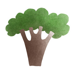 green tree with green leaves