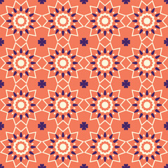 Festival Floral Geometric Pattern Design
