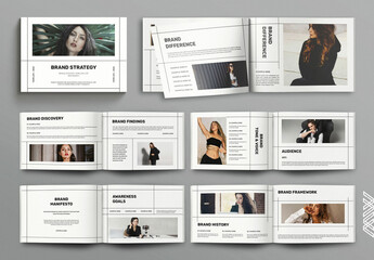 Brand Strategy Guide Layout Brochure Template Landscape