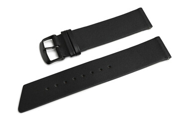Leather watch strap