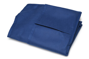 Folded storage textile box