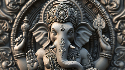 Fototapeta na wymiar Lord Ganesha sculpture