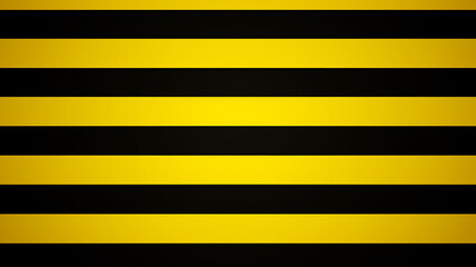 Yellow Black Stripes.Banner background of yellow