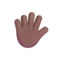 Hand with Fingers Splayed:  Medium-Dark Skin Tone