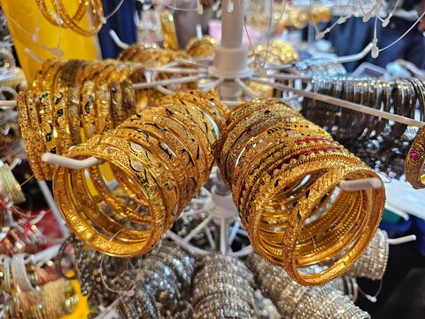 Colourful copper gold multicolour bangles Bracelet new objects. handicrafts handmade. Craft material type Touchstone Stunning Rainbow Bangle Collection Indian Bollywood Antique Gold Tone For Women 