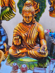 An Indian god embodies divine power, wisdom, and compassion. Adorned with vibrant attire and sacred...