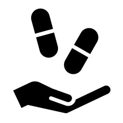 capsule icon, drug, medicine