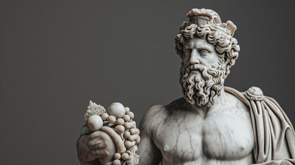 Marble statue of greek god
