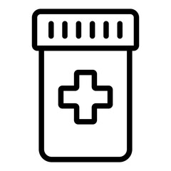 Fototapeta premium botle capsule, pills icon