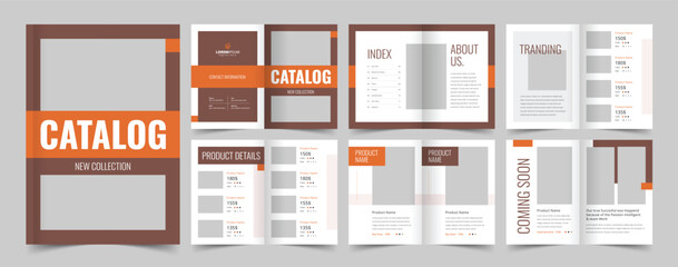 Fototapeta na wymiar Multipurpose Product Catalog Design, Magazine Design, Minimalist Product Brochure