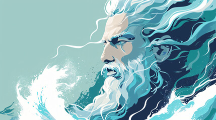 Powerful greek god Zeus