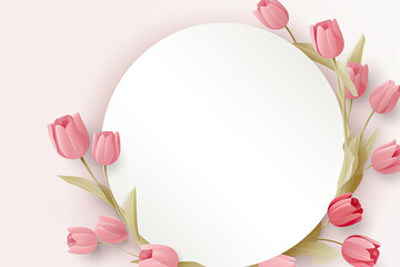 valentines day frames in pastel colors made up of flowers and hearts with clear space for text for loved ones