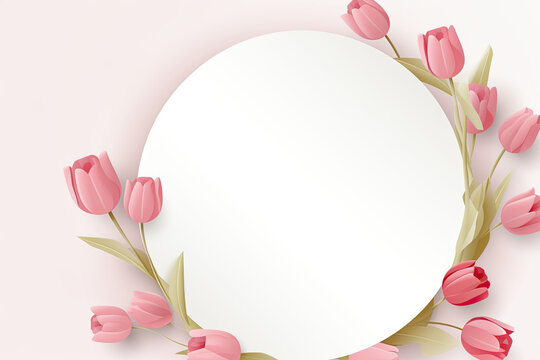 valentines day frames in pastel colors made up of flowers and hearts with clear space for text for loved ones 