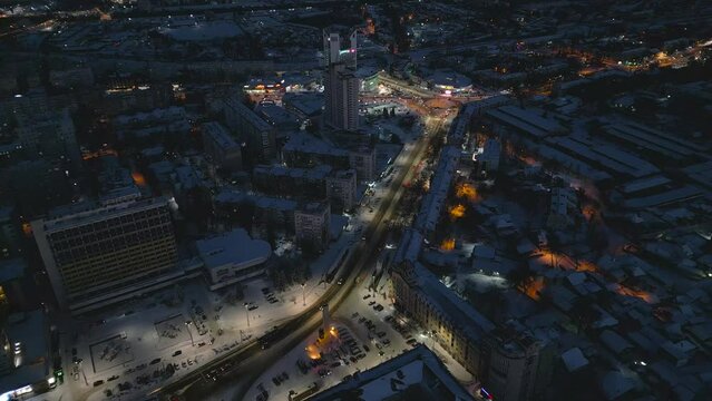 winter night in Chisinau