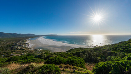 Naklejka premium Panoramic view of Noordhoek Beack, Cape Town, South Africa