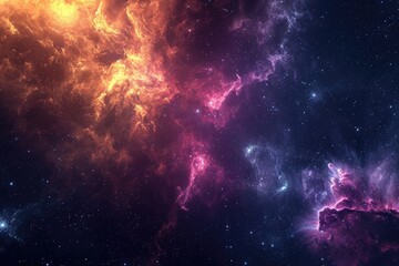 Obraz premium Vibrant cosmic vibes for your project