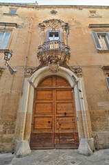 Narrow streets of the Italian city of Lecce