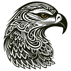 Fototapeta premium Eagle head tattoo vector. Logo Symbol, Eagle Abstract Symbols Pro Vector