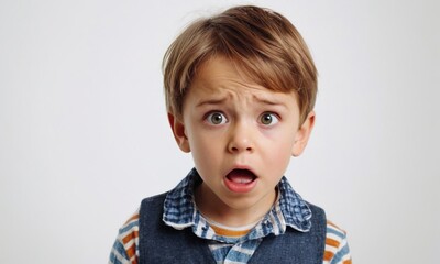 scared little boy, little child, children's emotions, portrait of children, scared child