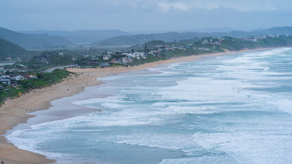 Panoramic view of Wilderness Beach, Garden Route, South Africa