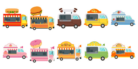 Food Truck Illustration Set