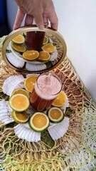 detox juice and fruits