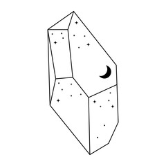 Celestial Crystal Vector