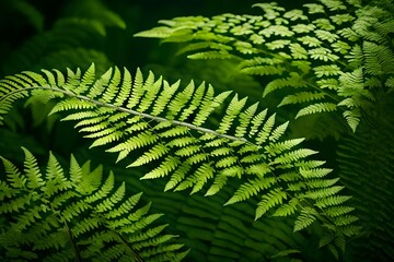 A close-up of a delicate fern unfolding its fronds, showcasing the intricate patterns of nature.