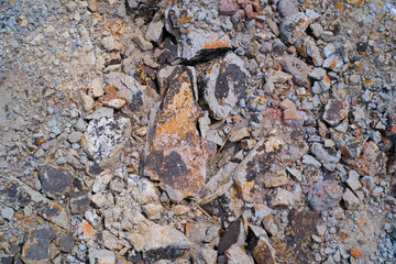 Background Photography. Textured Backgrounds. Detail of the texture of volcanic rock fragments. Pebbles that come from mountain eruptions. Bandung, Indonesia