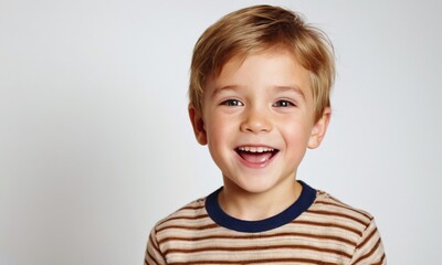 happy little boy, little child, children's emotions, portrait of children, children's happiness